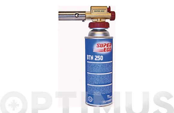 Cartucho gas BTN 250 válvula 250 ml Super-ego •